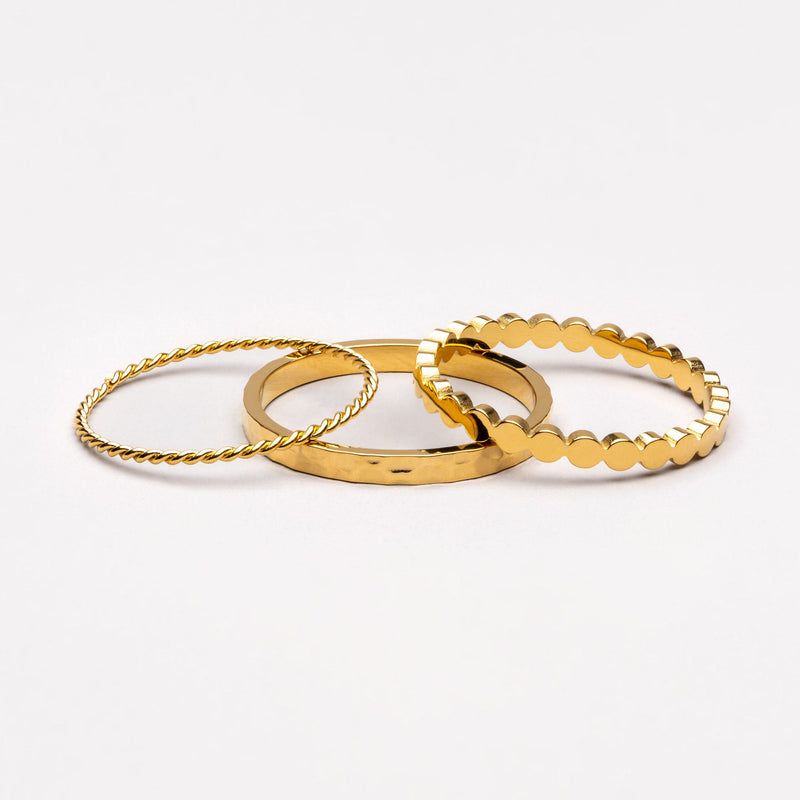Daily Rings Set · Gold / Silver