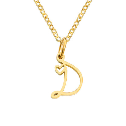 Sienna Initial Letter Necklace