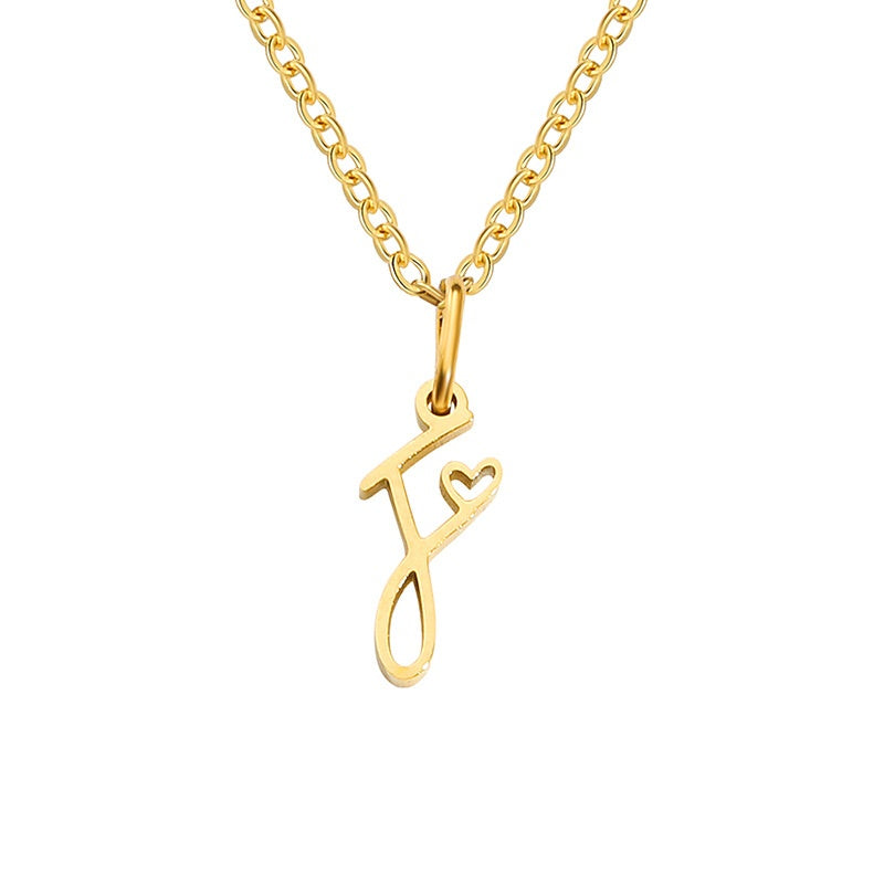 Sienna Initial Letter Necklace