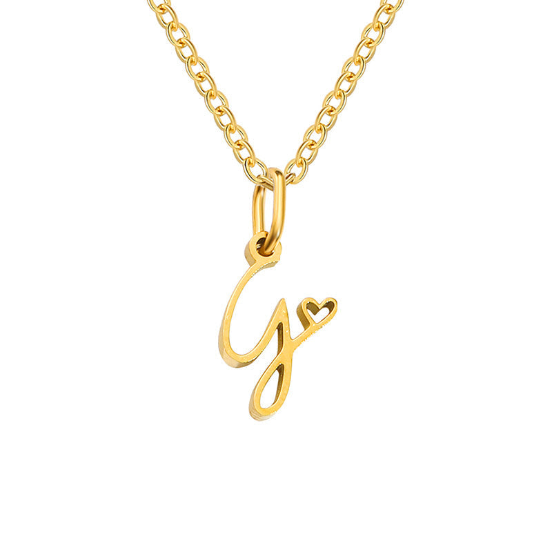 Sienna Initial Letter Necklace