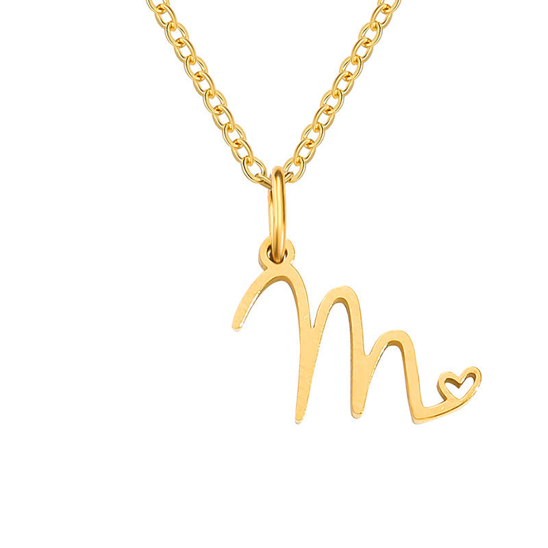 Sienna Initial Letter Necklace