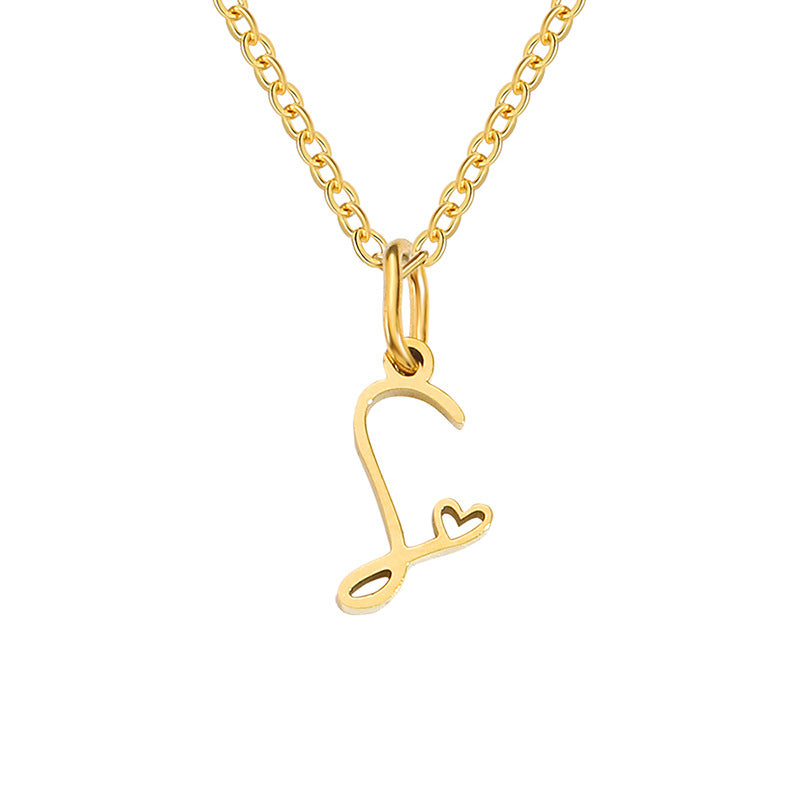 Sienna Initial Letter Necklace