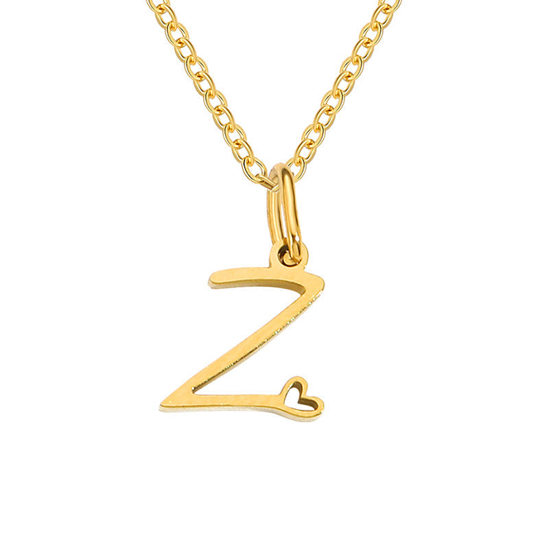 Sienna Initial Letter Necklace