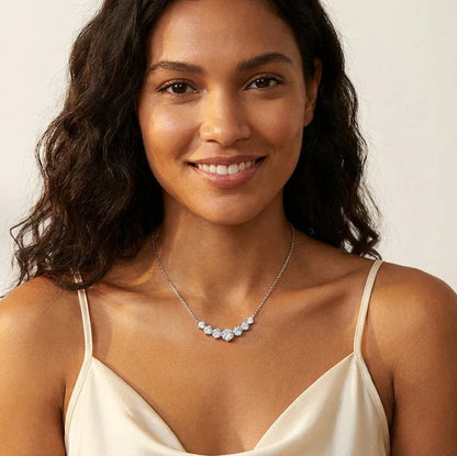 Arc Necklace · S925 Silver & Moissanite